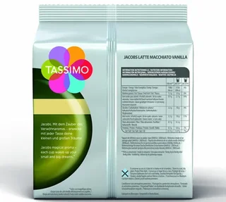 8 κάψουλες Tassimo Jacobs Latte Macchiato Βανίλια - TASSIMO