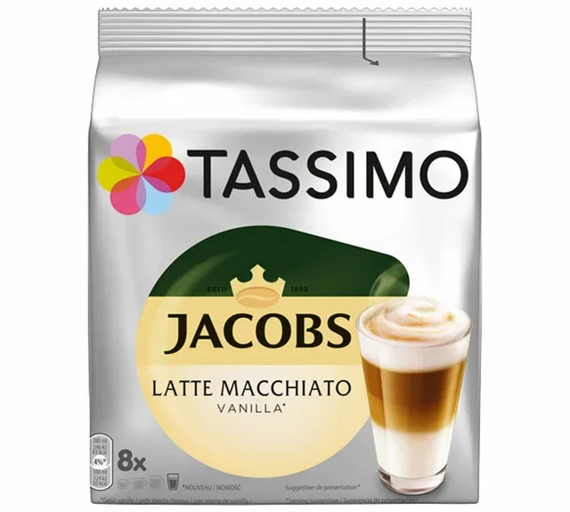 8 κάψουλες Tassimo Jacobs Latte Macchiato Βανίλια - TASSIMO