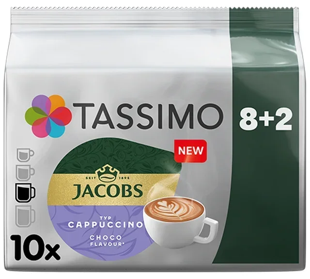 8+2 καψούλες Tassimo Jacobs Cappuccino Choco - TASSIMO