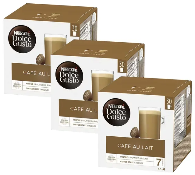 90 capsules Café au lait - Nescafé* DOLCE GUSTO*
