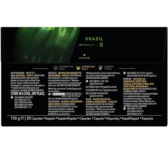 90 capsules compatible with Nespresso* Original Brazil - L'OR ESPRESSO