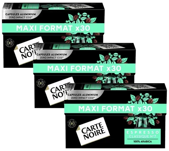 90 capsule compatibili con Nespresso* Original Espresso Classico n.7 - CARTE NOIRE
