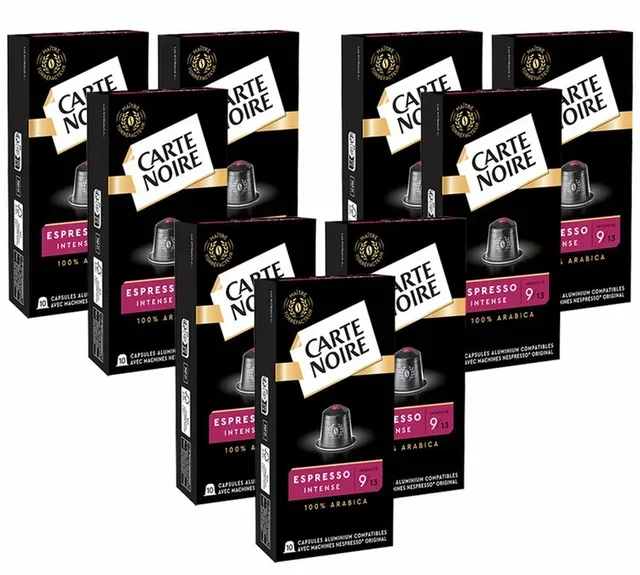 90 capsule compatibili con Nespresso* Original Espresso Intenso n°9 - CARTE NOIRE
