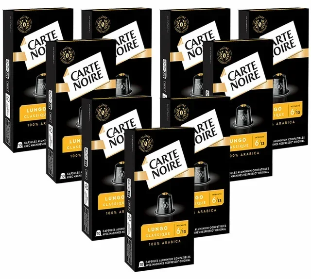 90 capsule compatibili con Nespresso* Original Espresso Lungo n°6 - CARTE NOIRE
