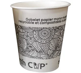 90 Earth Cup Cardboard Cups - 18 cl