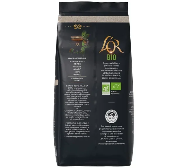 900 g - Caffè in Grani Biologico - L'OR
