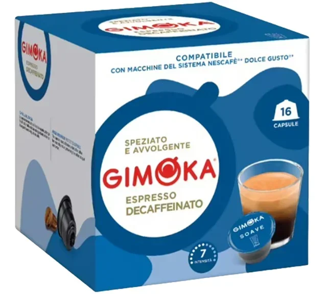 96 kompatibilis kapszula Nescafé* Dolce Gusto* Koffeinmentes Espresso - GIMOKA