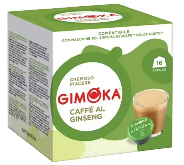 96 compatible capsules Nescafé* Dolce Gusto* Espresso coffee with ginseng - GIMOKA