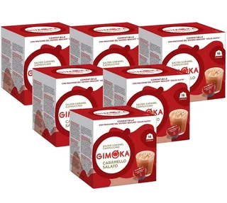 96 GIMOKA Capsules Compatible with Nescafé* Dolce Gusto* Salted Caramel