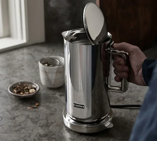 AARKE Edelstahl-Wasserkocher AAA1240 mit Temperatureinstellung