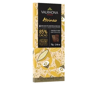 Mørk sjokoladetabelett Abinao 85% kakao - 70 g - VALRHONA