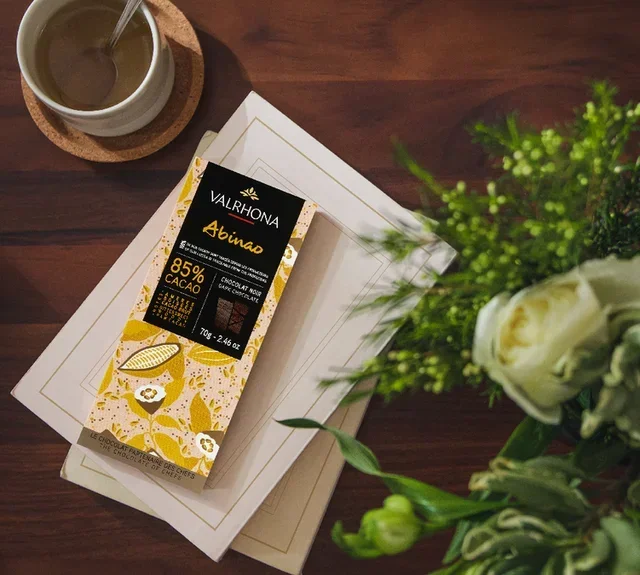 Dunkle Schokoladentafel Abinao 85% Kakao - 70 g - VALRHONA