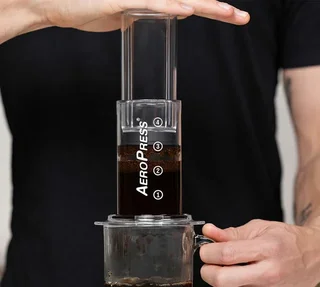 AEROPRESS Clear portable coffee maker transparent