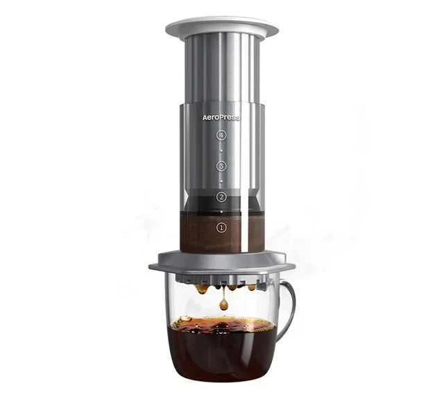 AEROPRESS Premium PR005 Silver - Portable Coffee Maker