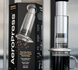 AEROPRESS Premium PR005 Prata - Máquina de café portátil