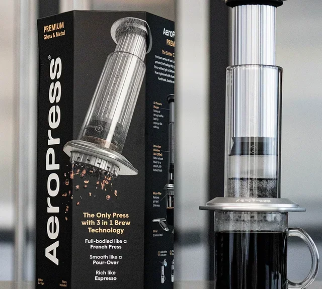 AEROPRESS Premium PR005 Prata - Máquina de café portátil