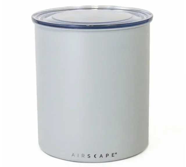 Airscape 1 kg matte grey metal storage canister