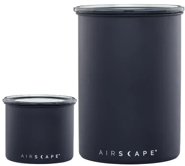 Airscape Σετ 2 Μαύρα Ματ Κουτιά Συντήρησης 250g &amp; 500g