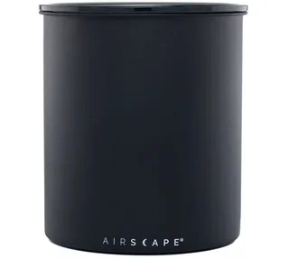 Airscape Coffee Canister 1kg - Matte Black Stainless Steel