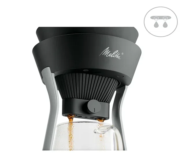 Кафе инфузор AMANO Slow Coffee ръчна филтрация - СРЕБРИСТ - Melitta