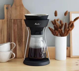 Кафе инфузор AMANO Slow Coffee ръчна филтрация - СРЕБРИСТ - Melitta