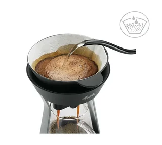 Кафе инфузор AMANO Slow Coffee ръчна филтрация - СРЕБРИСТ - Melitta