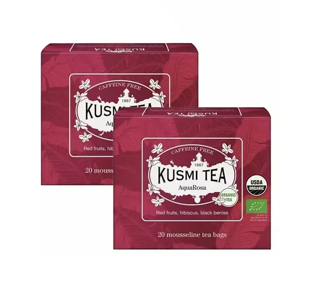 Duo Infuso Bio AquaRosa - 2 x 20 filtri - KUSMI TEA