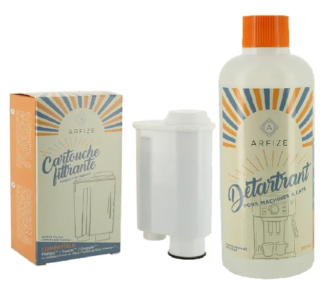 ARFIZE karbantartó készlet szemes kávéfőzőkhöz Brita Intenza+ patronhoz Philips / Saeco / Gaggia