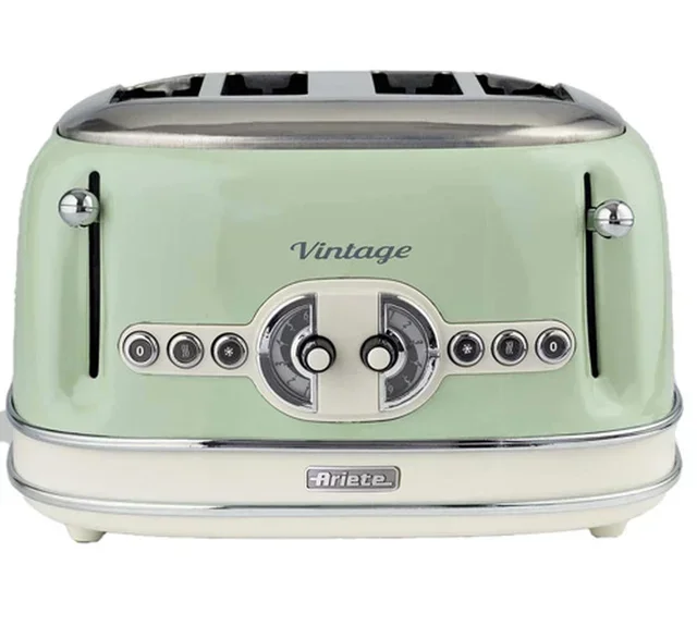 Grille Pain Vintage 156 - 4 Fentes Vert - ARIETE - 00C015604AR0