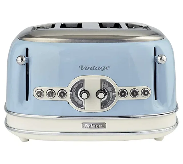Grille-Pain Vintage 156 4 Tranches Bleu - 00C015604AR0 - ARIETE