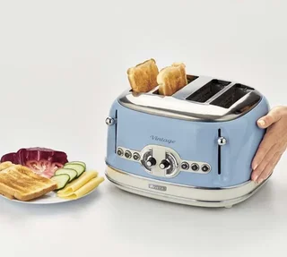 Brödrost - Vintage 156 4 skivor Blå - 00C015604AR0 - ARIETE