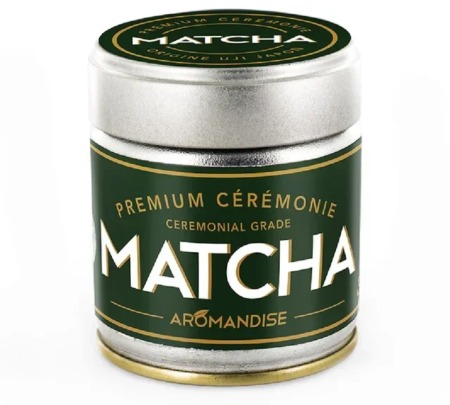 AROMANDISE Tè Matcha Cerimoniale Bio Premium - Polvere Sciolta 30g