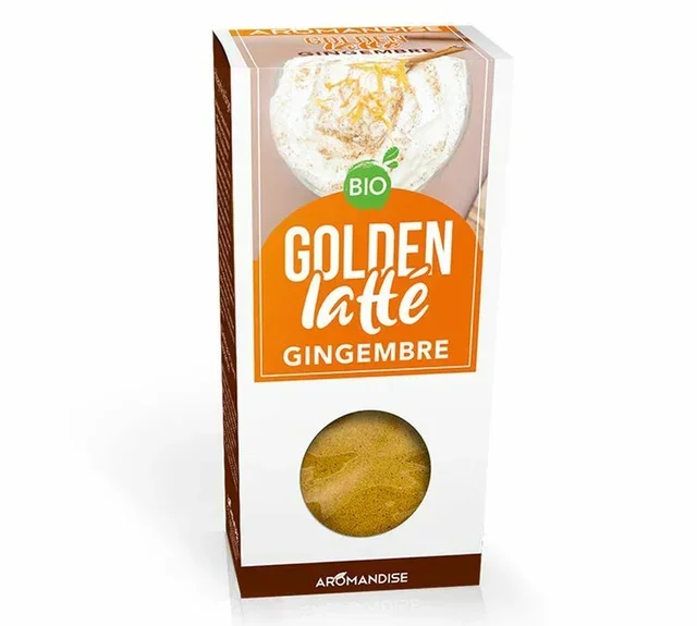 Golden Latte Kurkuma Gember Bio - Los 60 gram - AROMANDISE