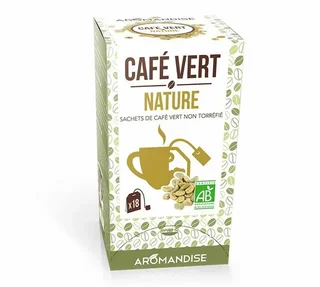 Био Зелено Кафе - 18 сашета - AROMANDISE