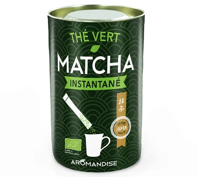 AROMANDISE Biologische Matcha Groene Thee - 25 Instant Sticks
