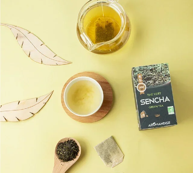 Luomu Sencha Vihreä Tee – 18 pussia | AROMANDISE