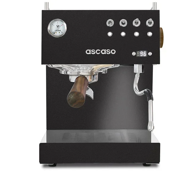 ASCASO Steel Uno PID Espresso Machine Black Wood Finish