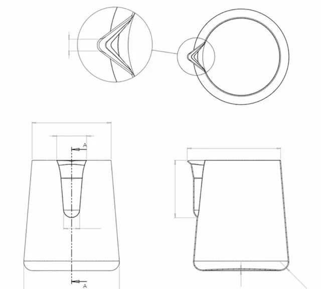 Posuda za mlijeko Barista Pro BARISTA &amp; CO - 620 ml nehrđajući čelik