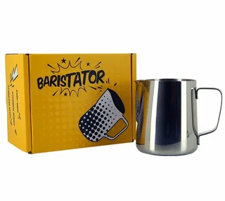 Brocca latte BARISTATOR 35 cl acciaio inox per baristi professionisti