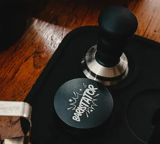 BARISTATOR 57.3mm Precision Coffee Tamper - Black Aluminum Handle