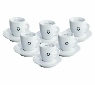 Conjunto 6 Xícaras e Pires Espresso Bazzara