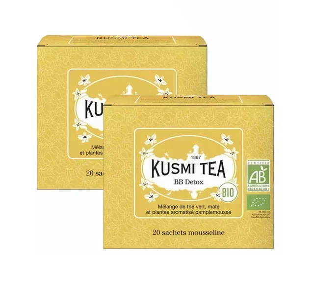 Duo Tè Verde Mate BB Detox Bio - 2x20 bustine - KUSMI TEA