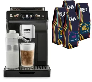 Macchina Caffè Automatica DELONGHI Eletta Explore 450.65.G Grigio + Kit Caffè 6 Mesi