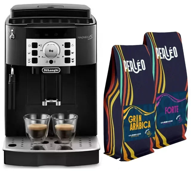 Macchina da Caffè Automatica DELONGHI Magnifica ECAM 22.140.B Nero + Kit 4 Mesi Caffè