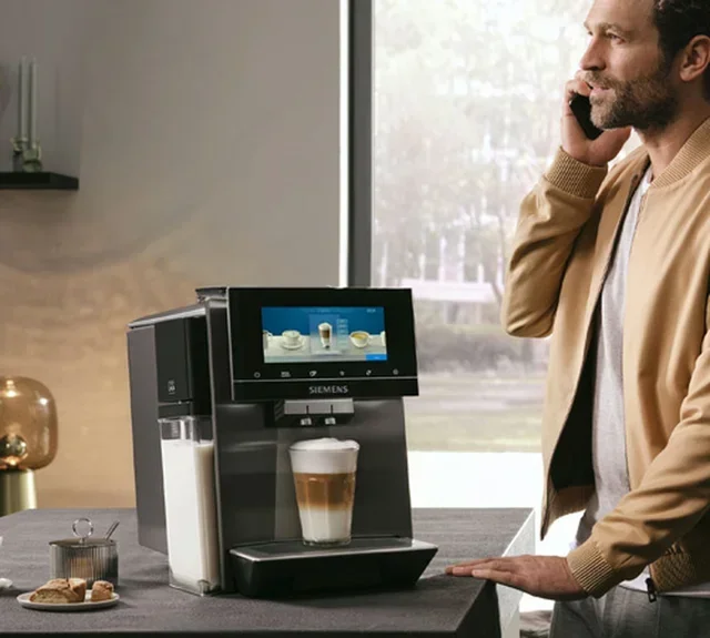 Macchina Caffè Automatica SIEMENS EQ900+ TQ905RZ5 Dark Inox