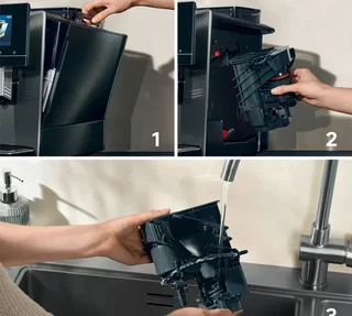 Macchina Caffè Automatica SIEMENS EQ900+ TQ905RZ5 Dark Inox