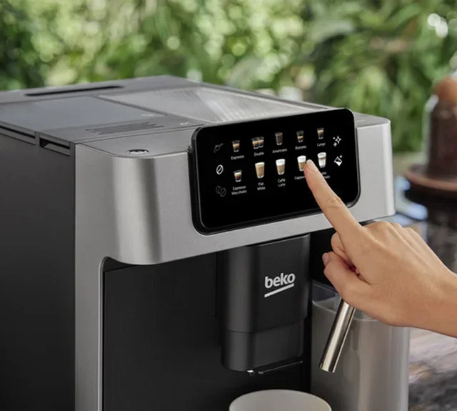 BEKO Latte Bean-to-Cup Coffee Machine CEG7304X Black/Grey