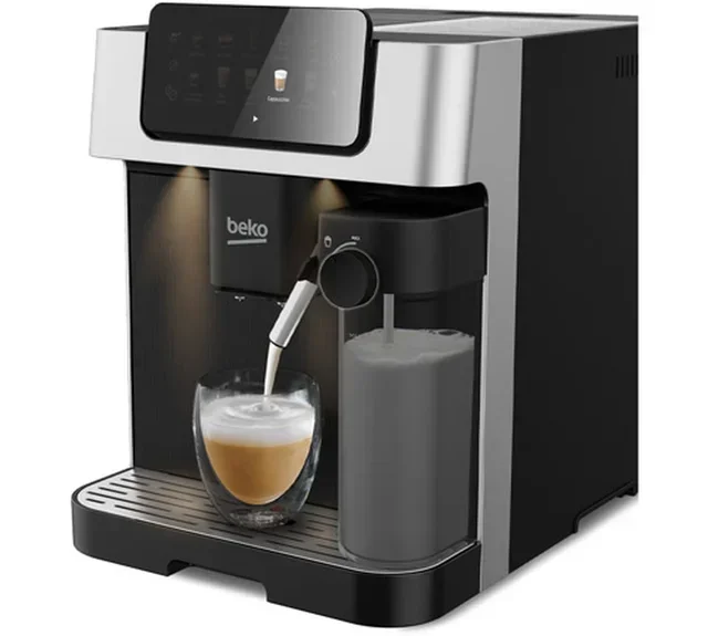 BEKO Latte Bean-to-Cup Coffee Machine CEG7304X Black/Grey