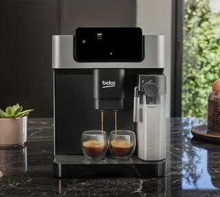 BEKO Latte Bean-to-Cup Coffee Machine CEG7304X Black/Grey