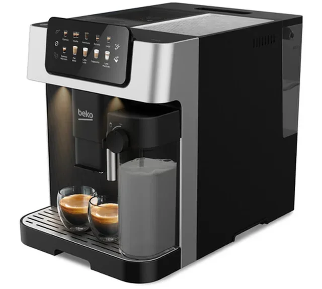 BEKO Latte Bean-to-Cup Coffee Machine CEG7304X Black/Grey
